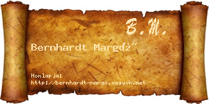 Bernhardt Margó névjegykártya
